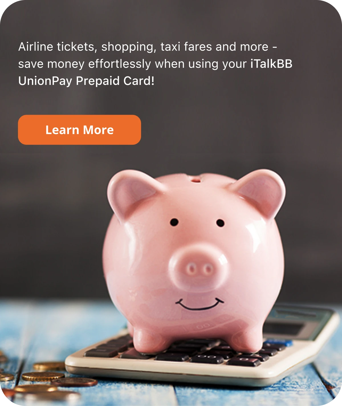 Prime APP – iTalkBB UnionPay Prepaid Card